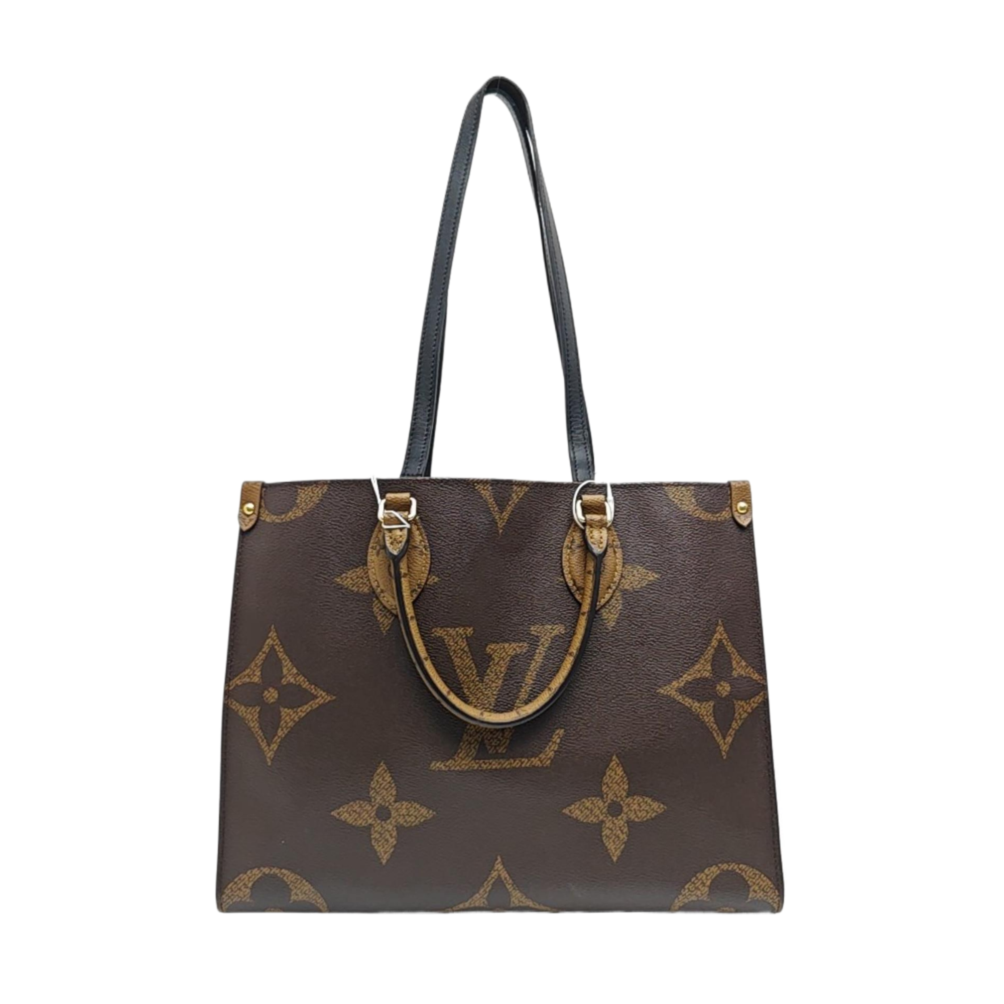 ONTHEGO MM Monogram Coated Canvas Brown