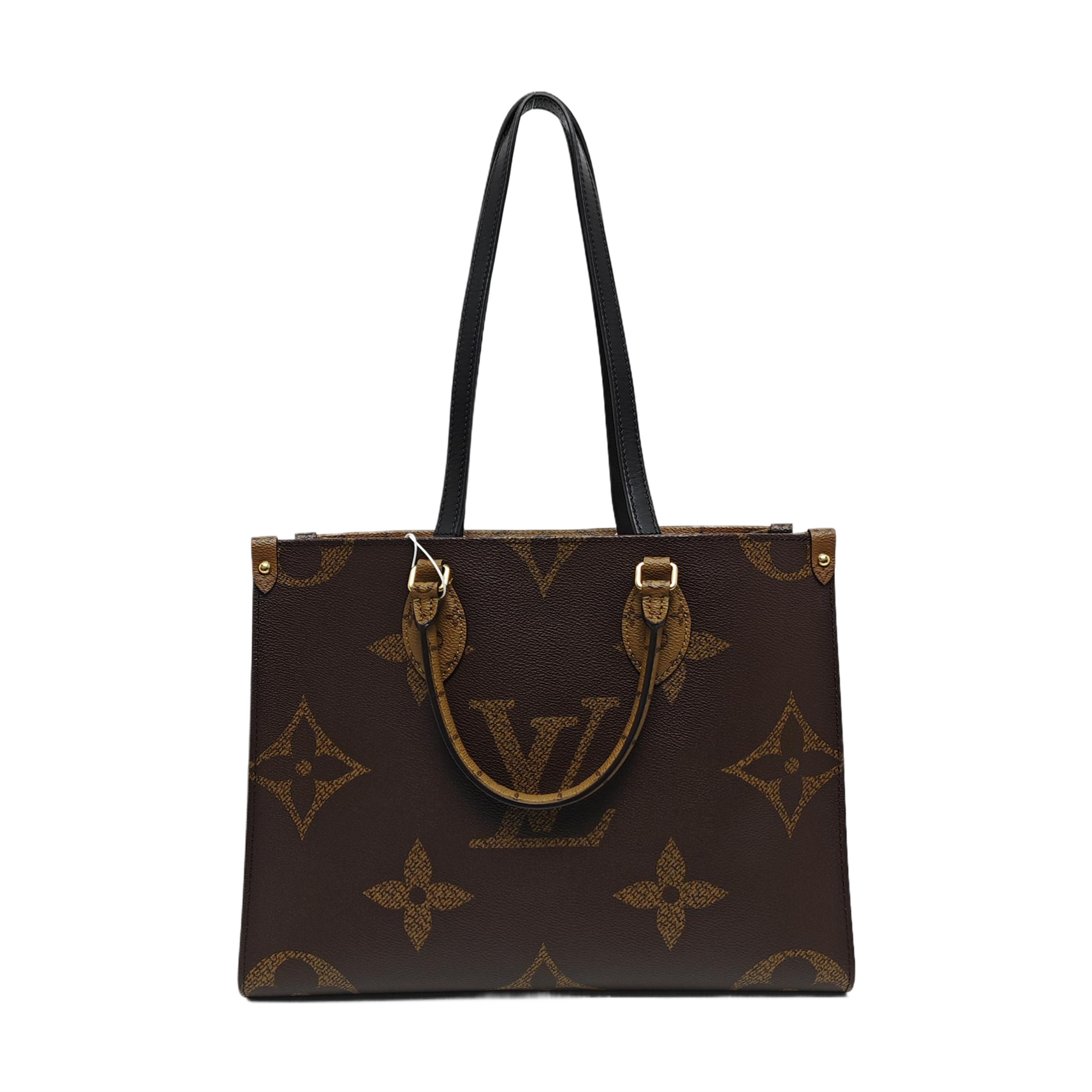 ONTHEGO MM Monogram Coated Canvas Brown