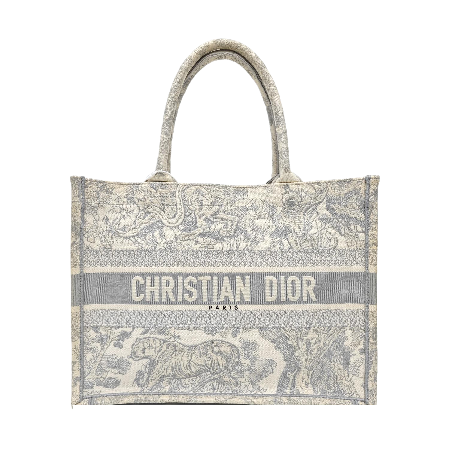 Book Tote Medium Fabric Gray