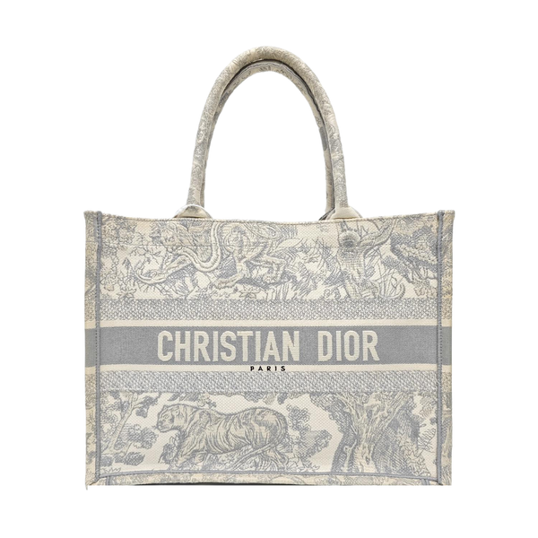 Book Tote Medium Fabric Gray