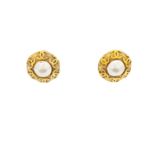 Metal Gold Clip On Earrings