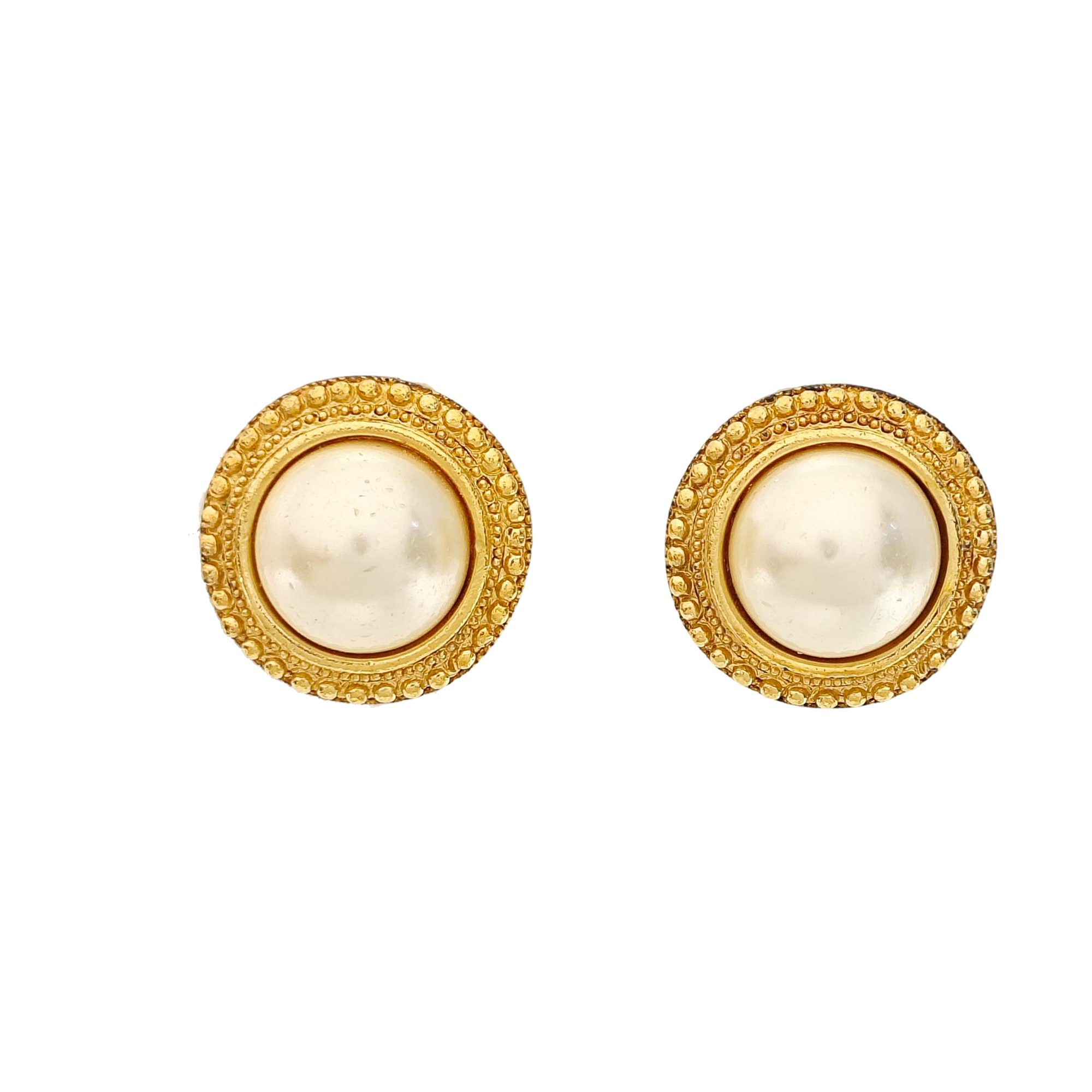Metal Gold Clip On Earrings