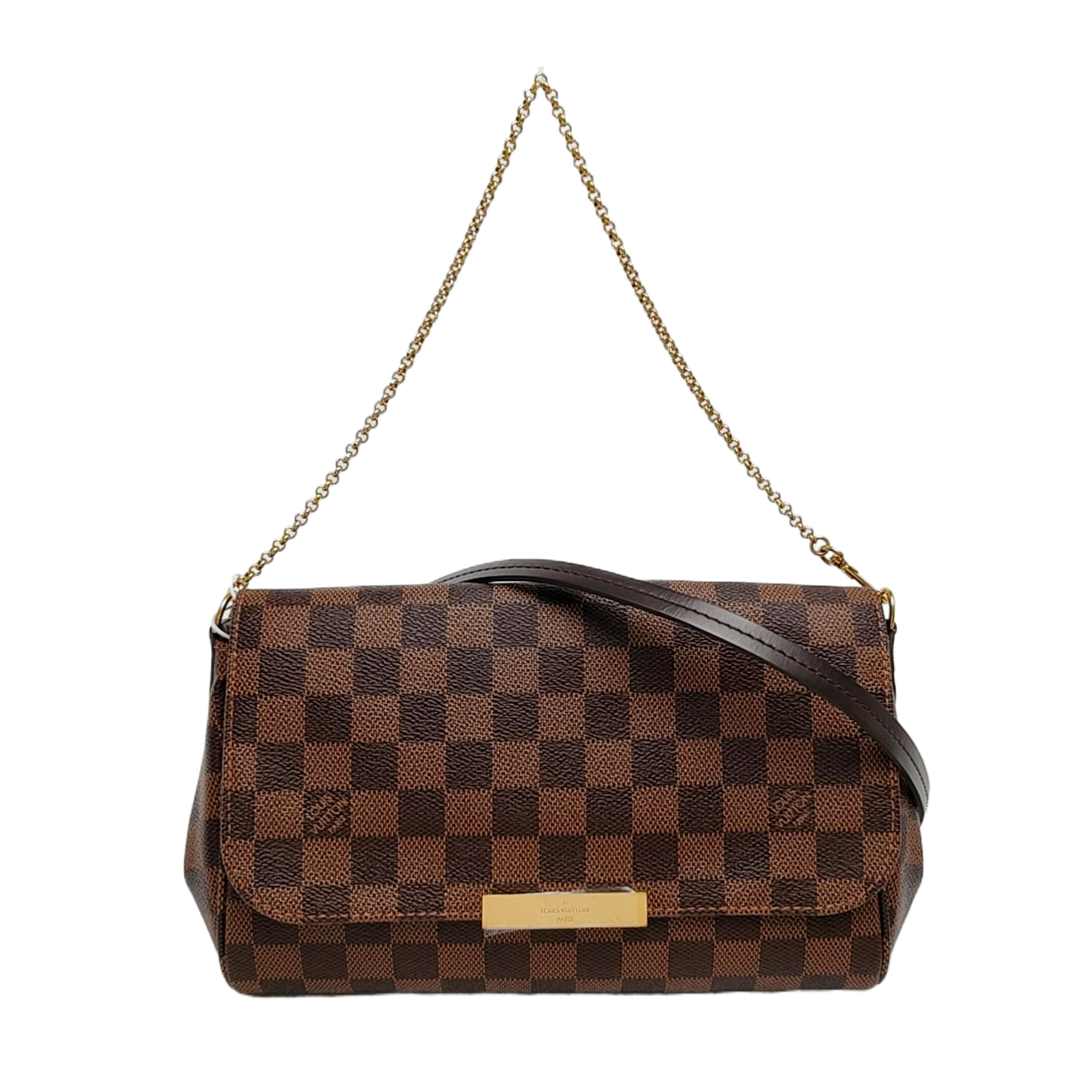 FAVORITE MM Damier Ebene Coated Canvas Brown