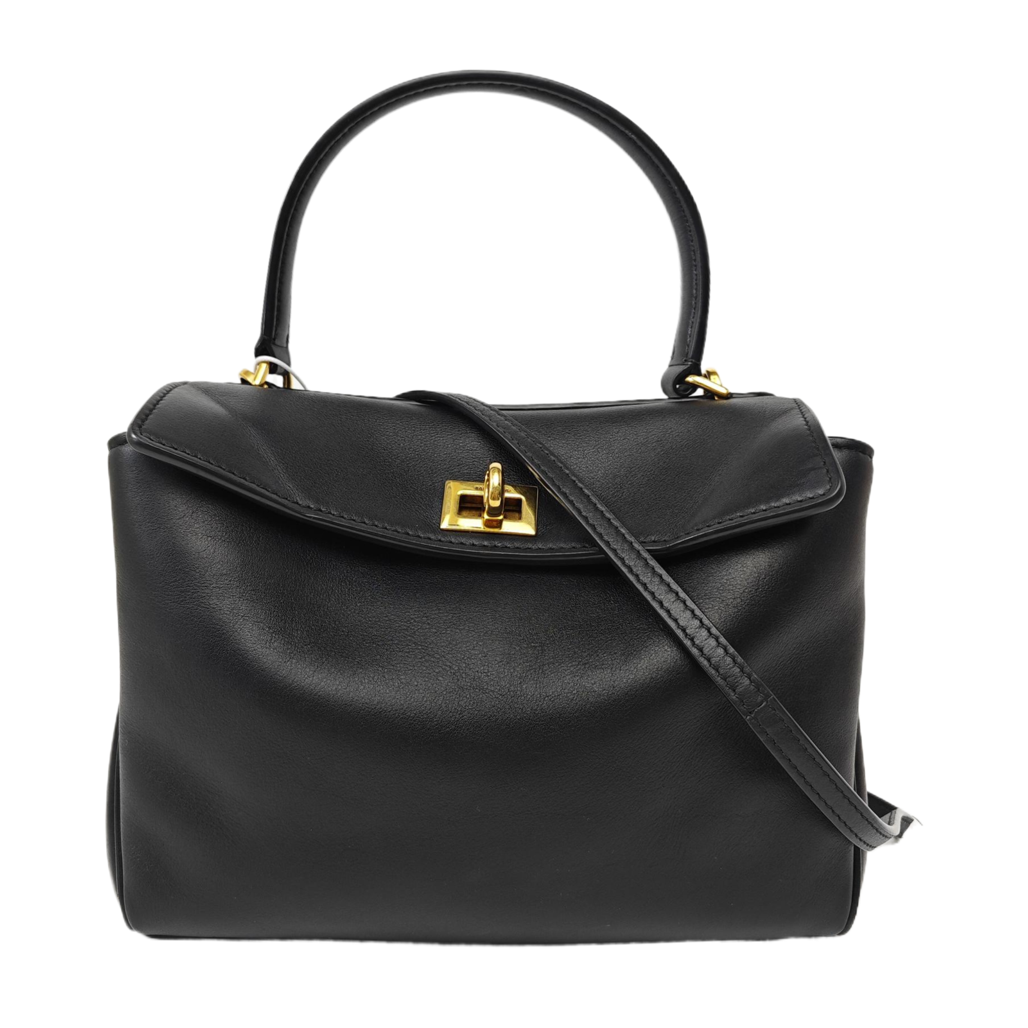 Calfskin Shoulder Bag Mini Black