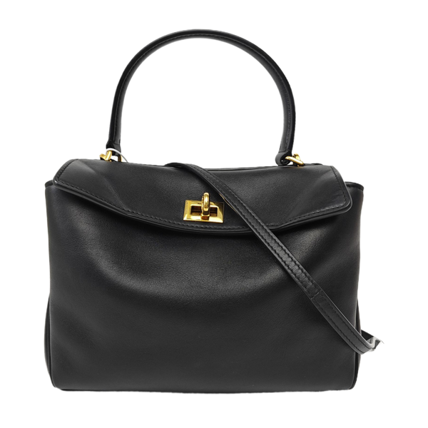 Calfskin Shoulder Bag Mini Black