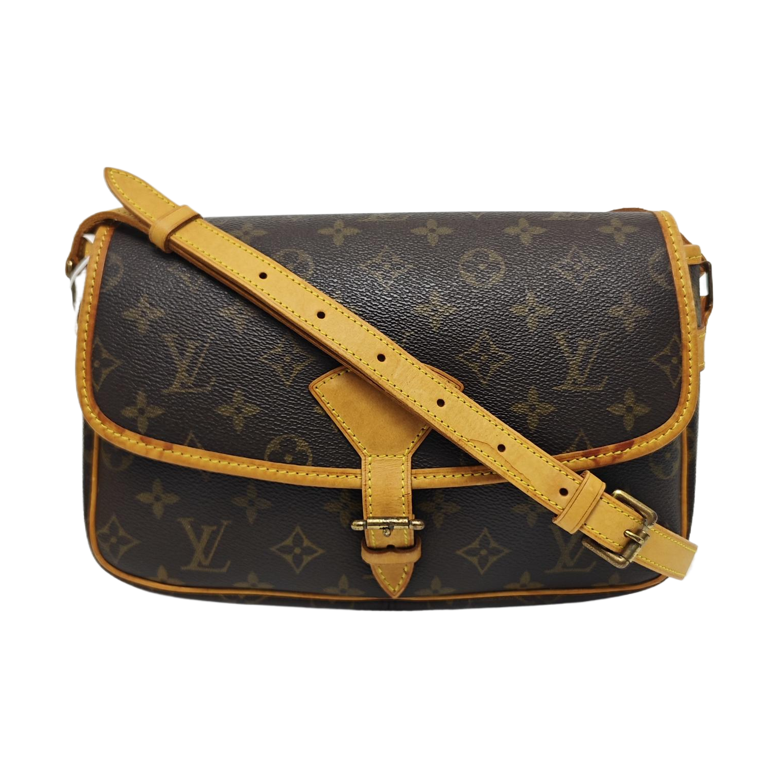 SOLOGNE PM Monogram Coated Canvas Brown
