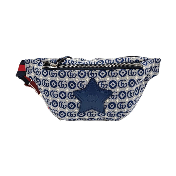 Print Monogram Fabric Blue
