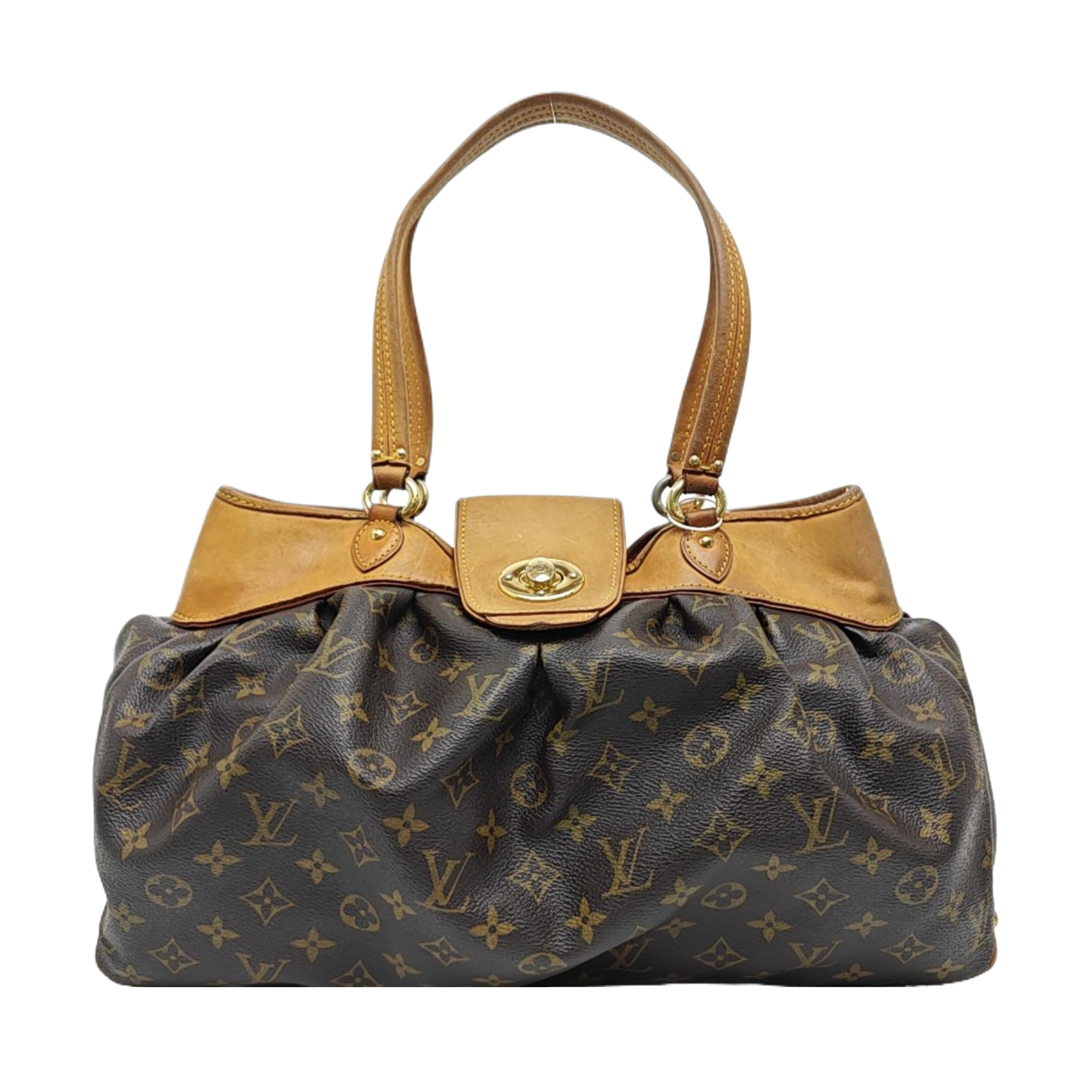 VINTAGE BOETIE PM Monogram Coated Canvas Brown