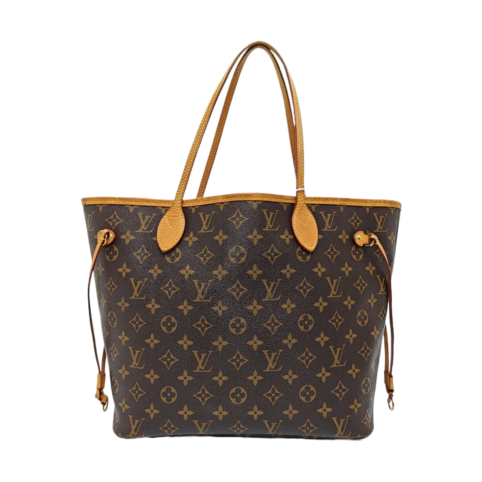 NEVERFULL MM Monogram Coated Canvas Brown