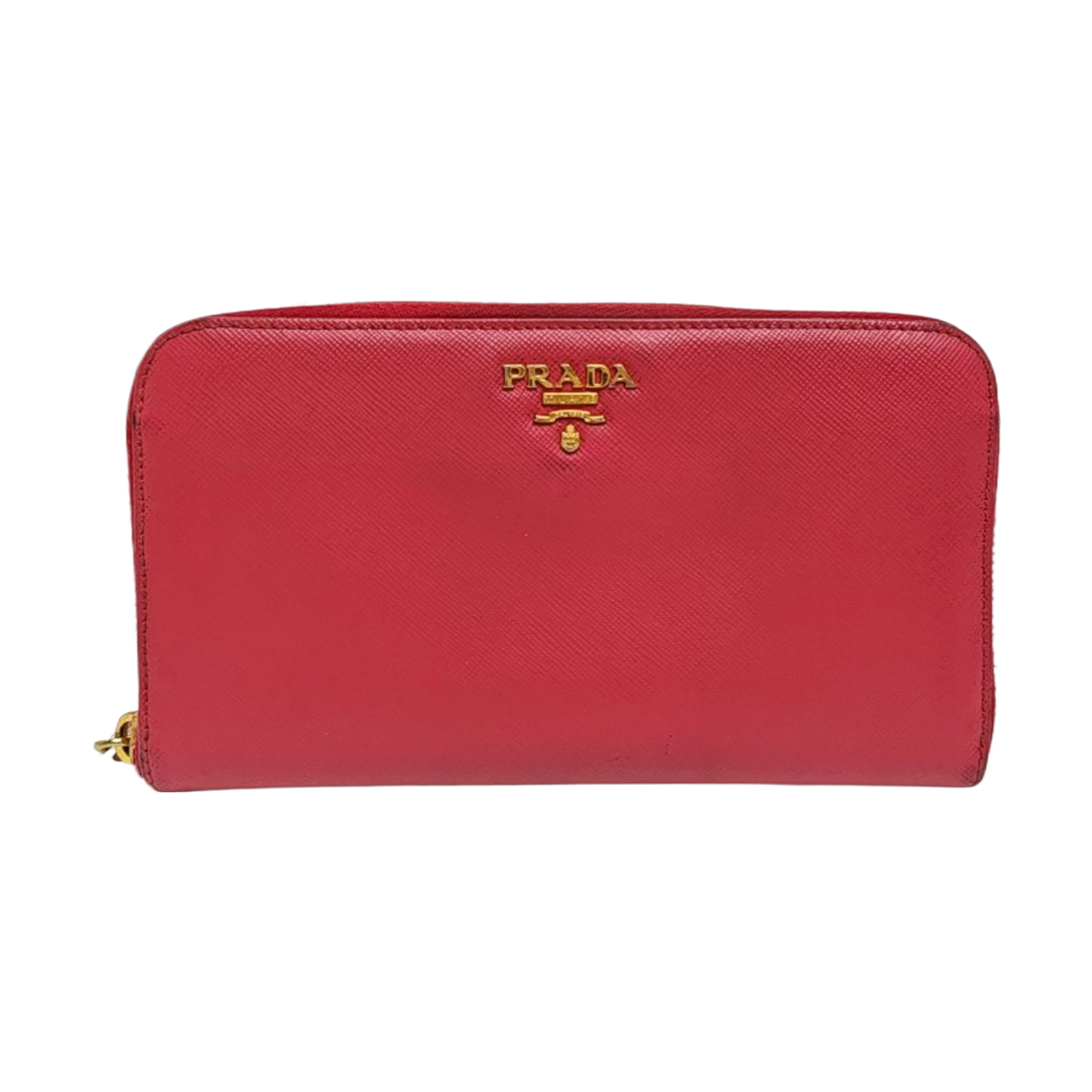 Zippy Wallet Saffiano Calfskin Red Wallet