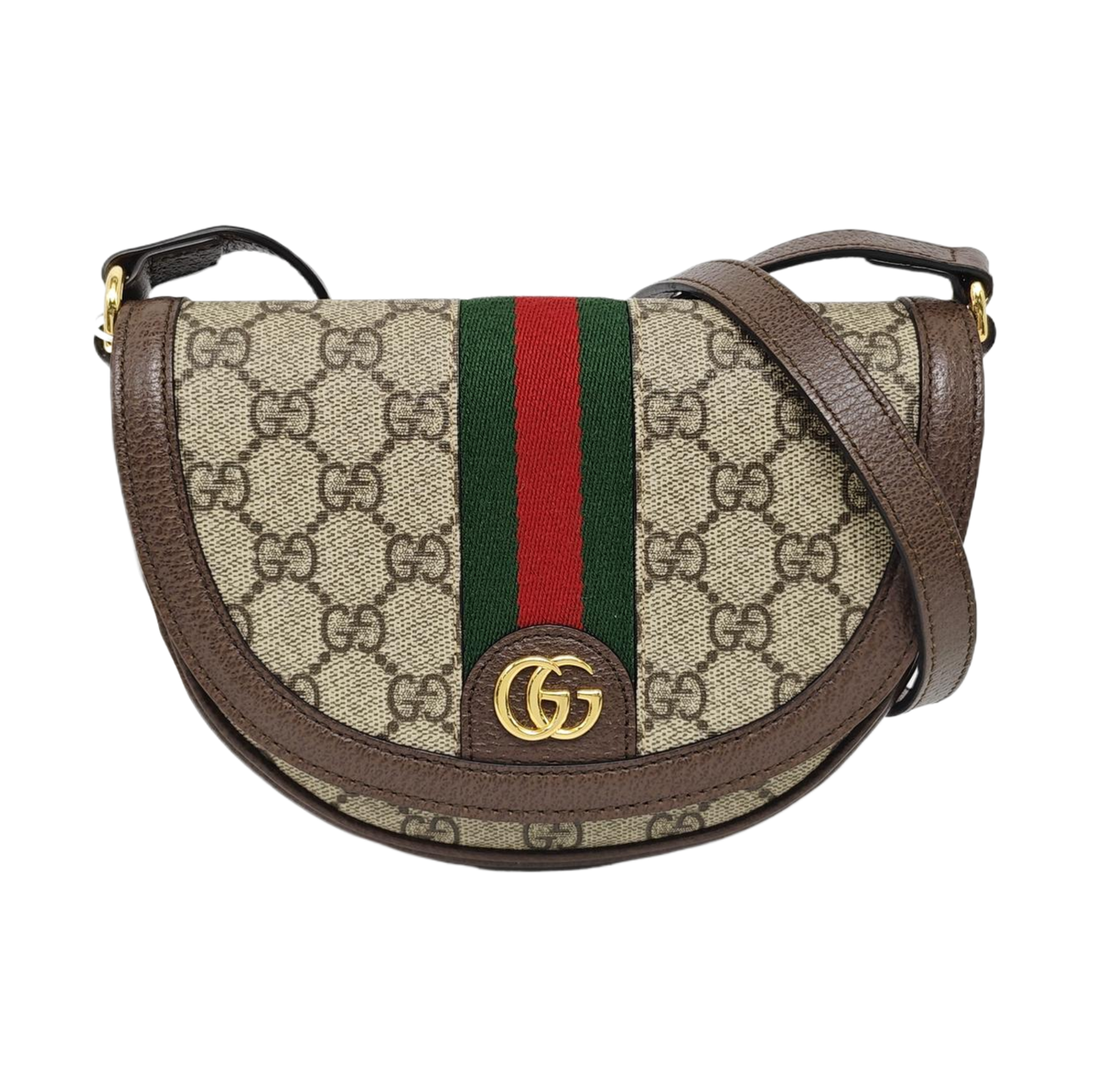 Ophidia Small Monogram Coated Canvas Beige