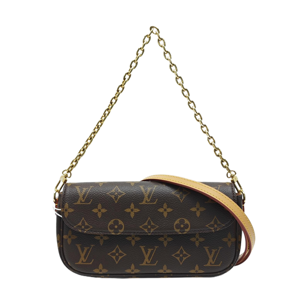 IVY Monogram Coated Canvas Brown
