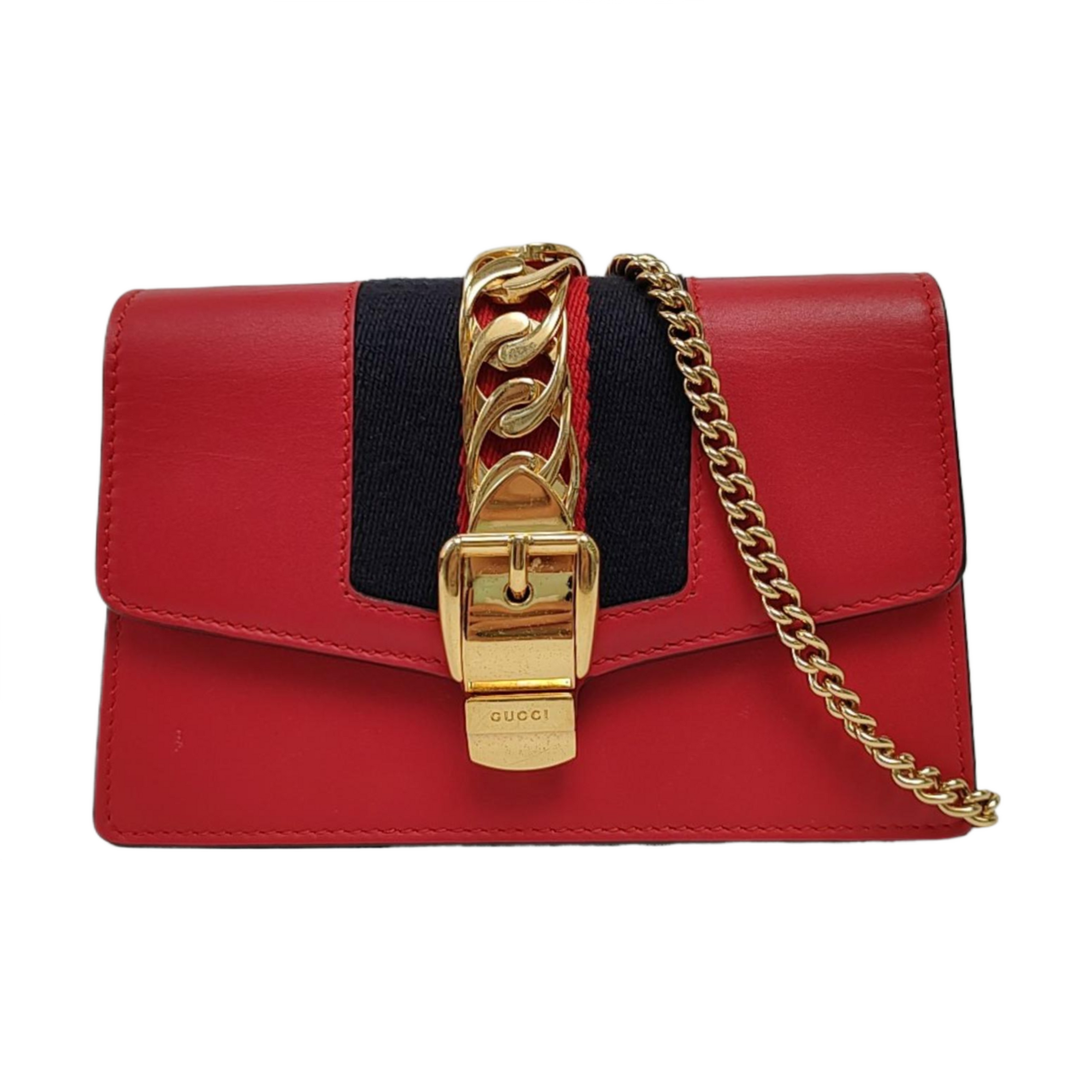 Sylvie Super Mini Calfskin Red