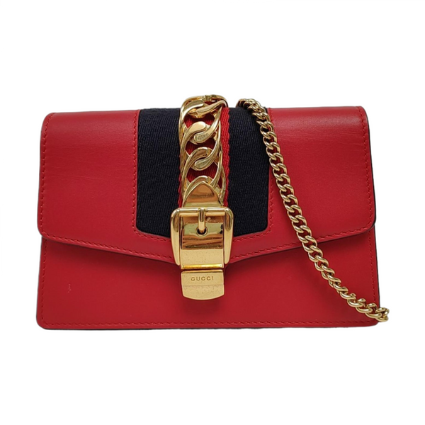 Sylvie Super Mini Calfskin Red
