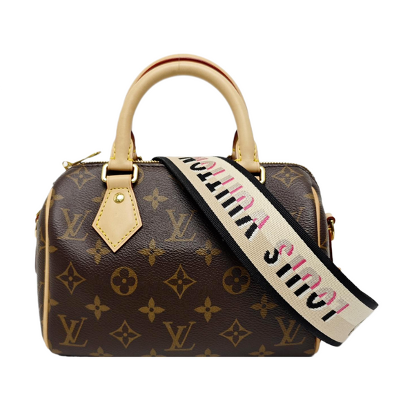 SPEEDY 20 Monogram Coated Canvas Brown