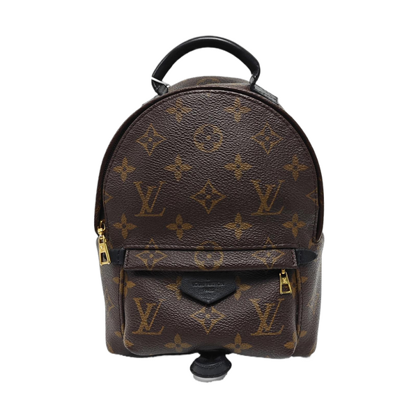 PALM SPRINGS Mini Monogram Coated Canvas Brown