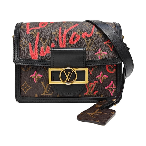 DAUPHINE Mini Monogram Coated Canvas Brown