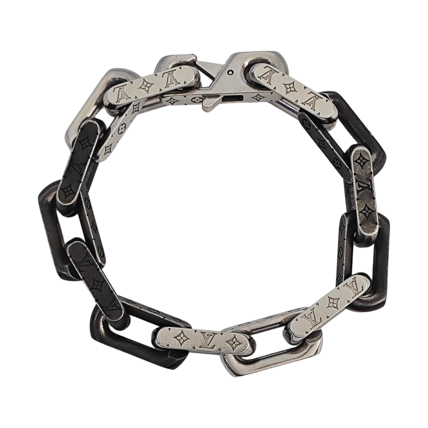 MONOGRAM CHAIN Metal Silver Bracelet