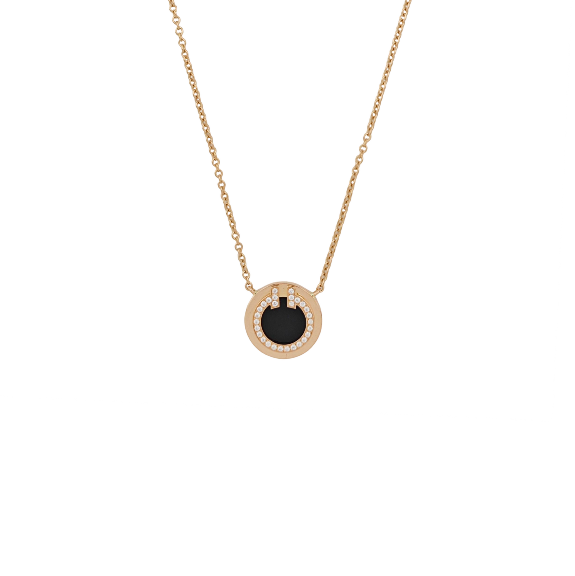Tiffany T 18k Rose Gold Necklace