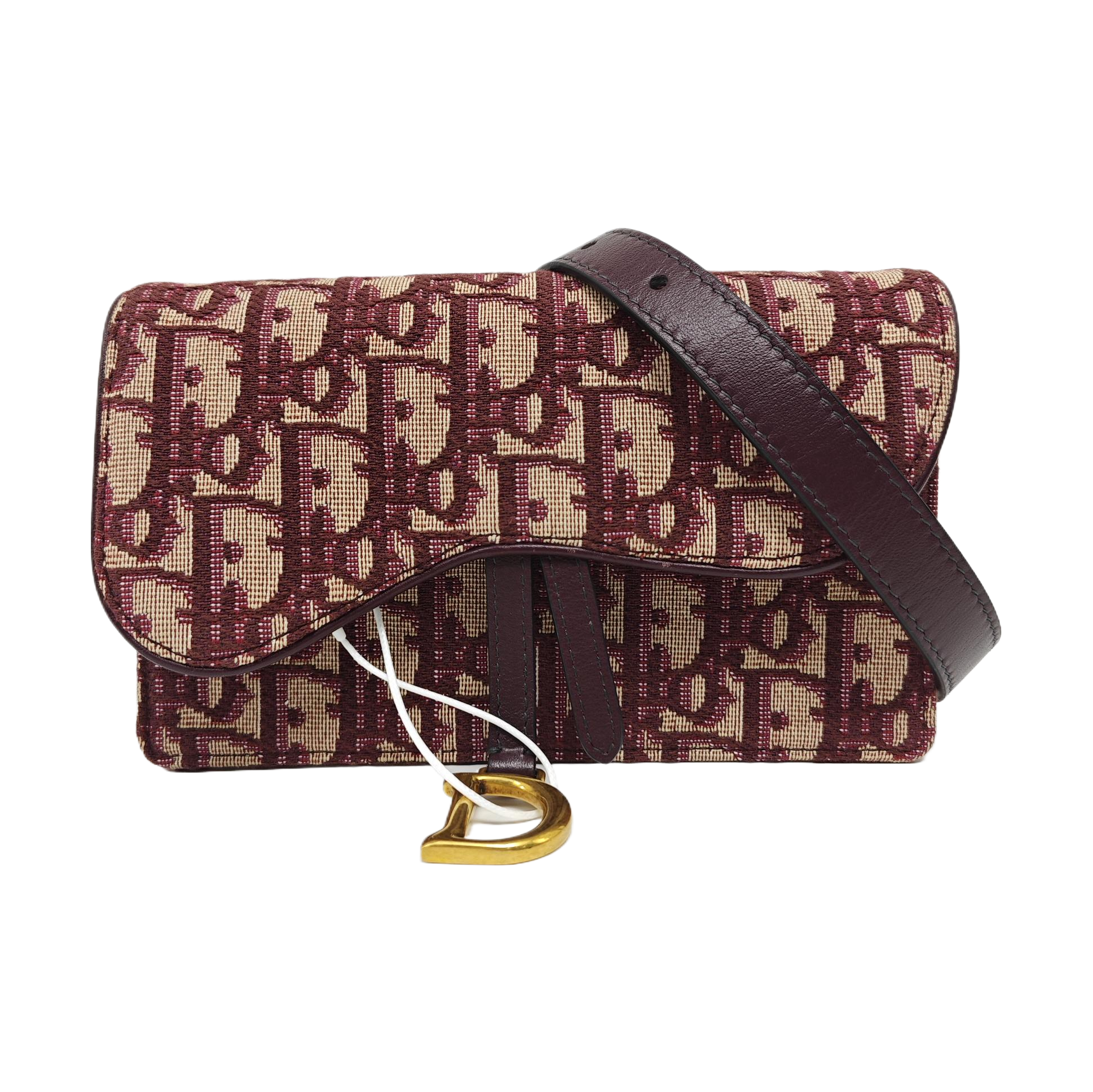 Saddle Mini Oblique Canvas Red