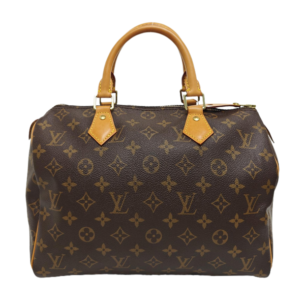 SPEEDY 30 Monogram Coated Canvas Brown