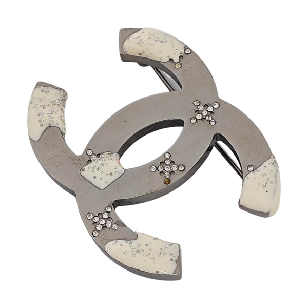 Metal Silver Brooch