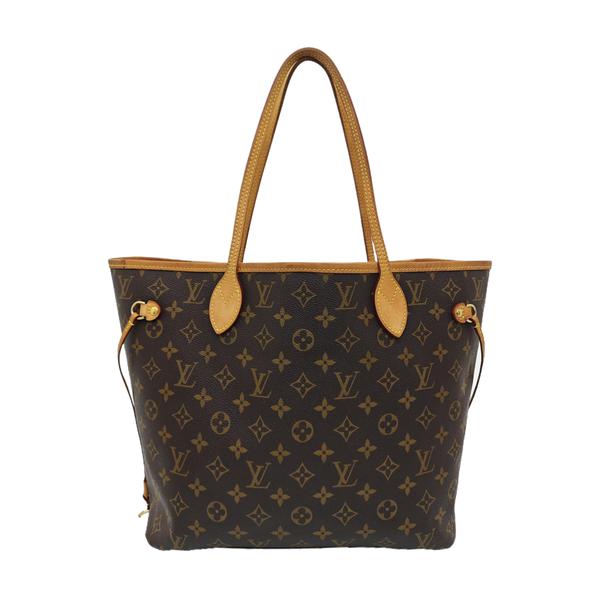 NEVERFULL MM Monogram Coated Canvas Brown