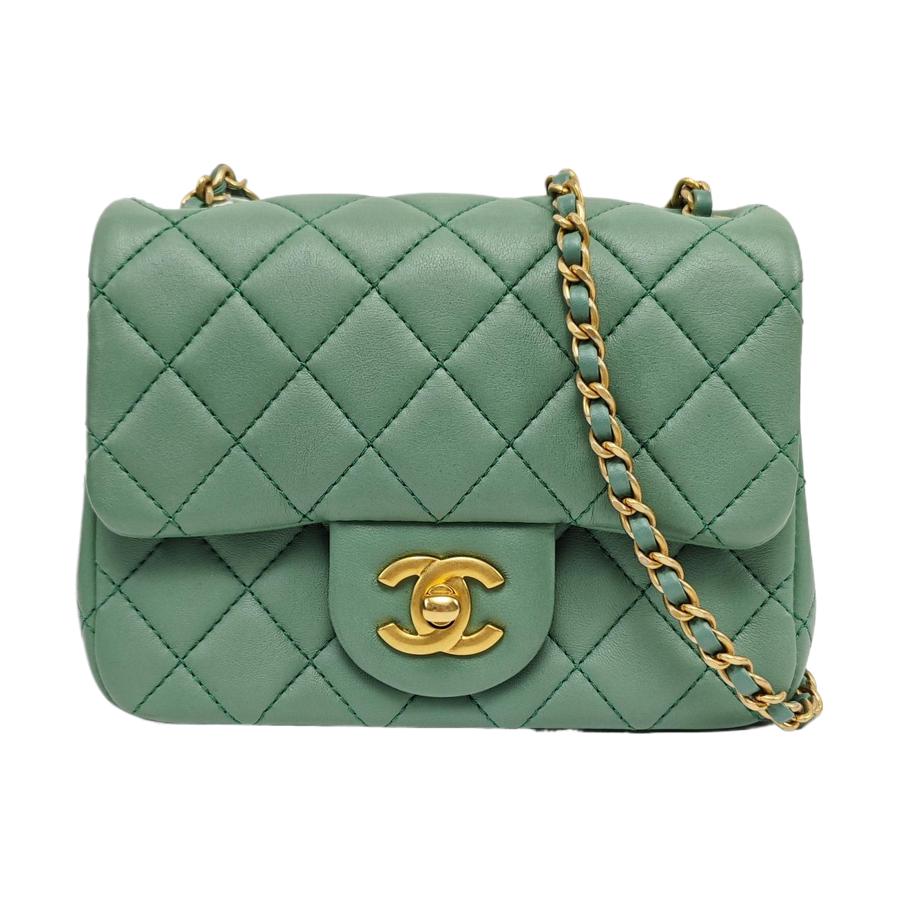 CLASSIC FLAP Quilted Lambskin Green