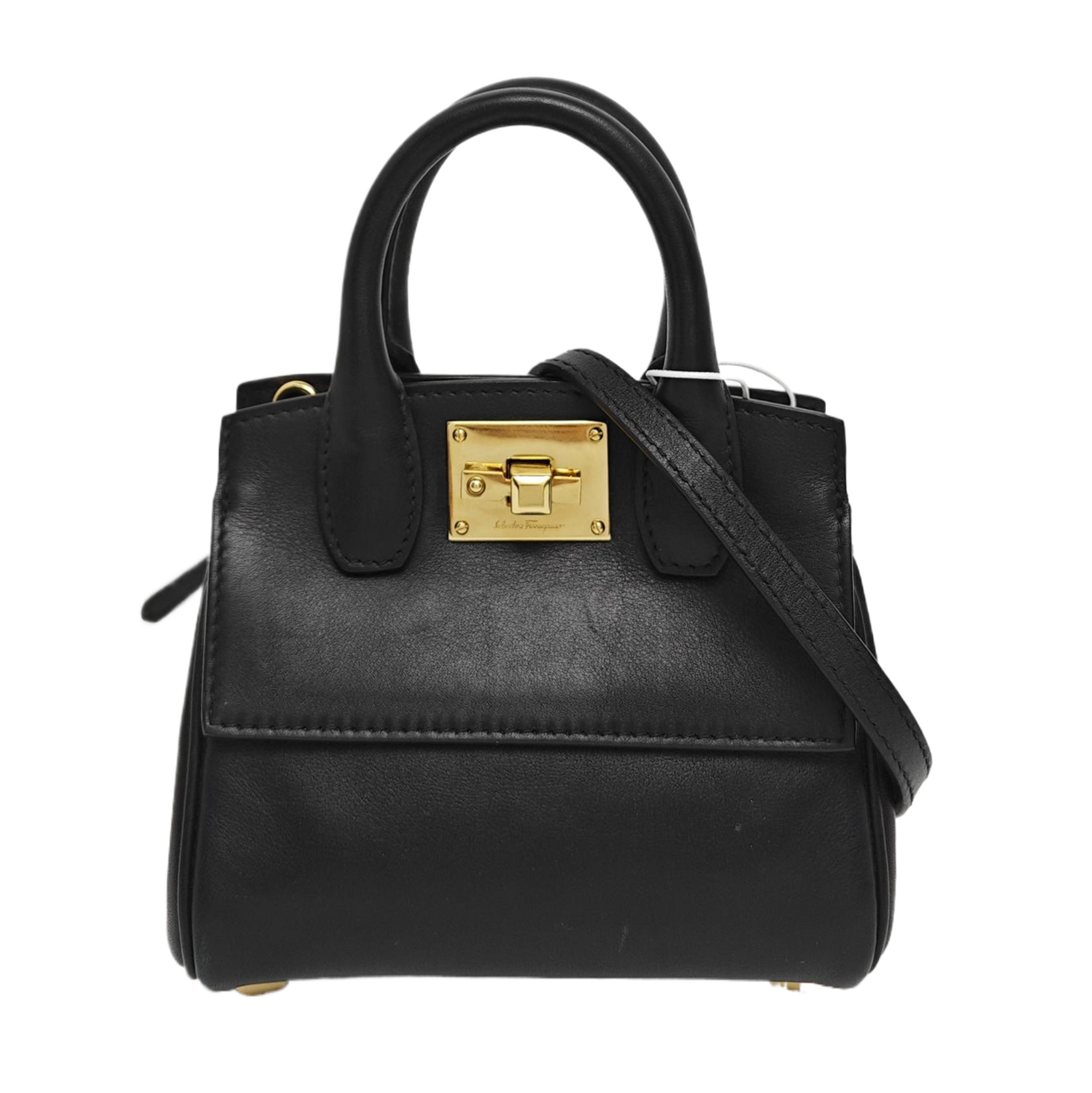 Ferragamo Studio Small Calfskin Black