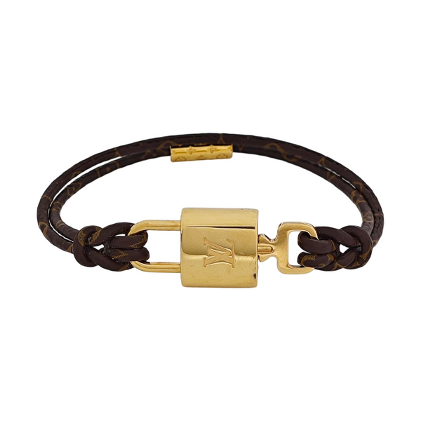 CONFIDENTIEL Coated Canvas Brown Bangle