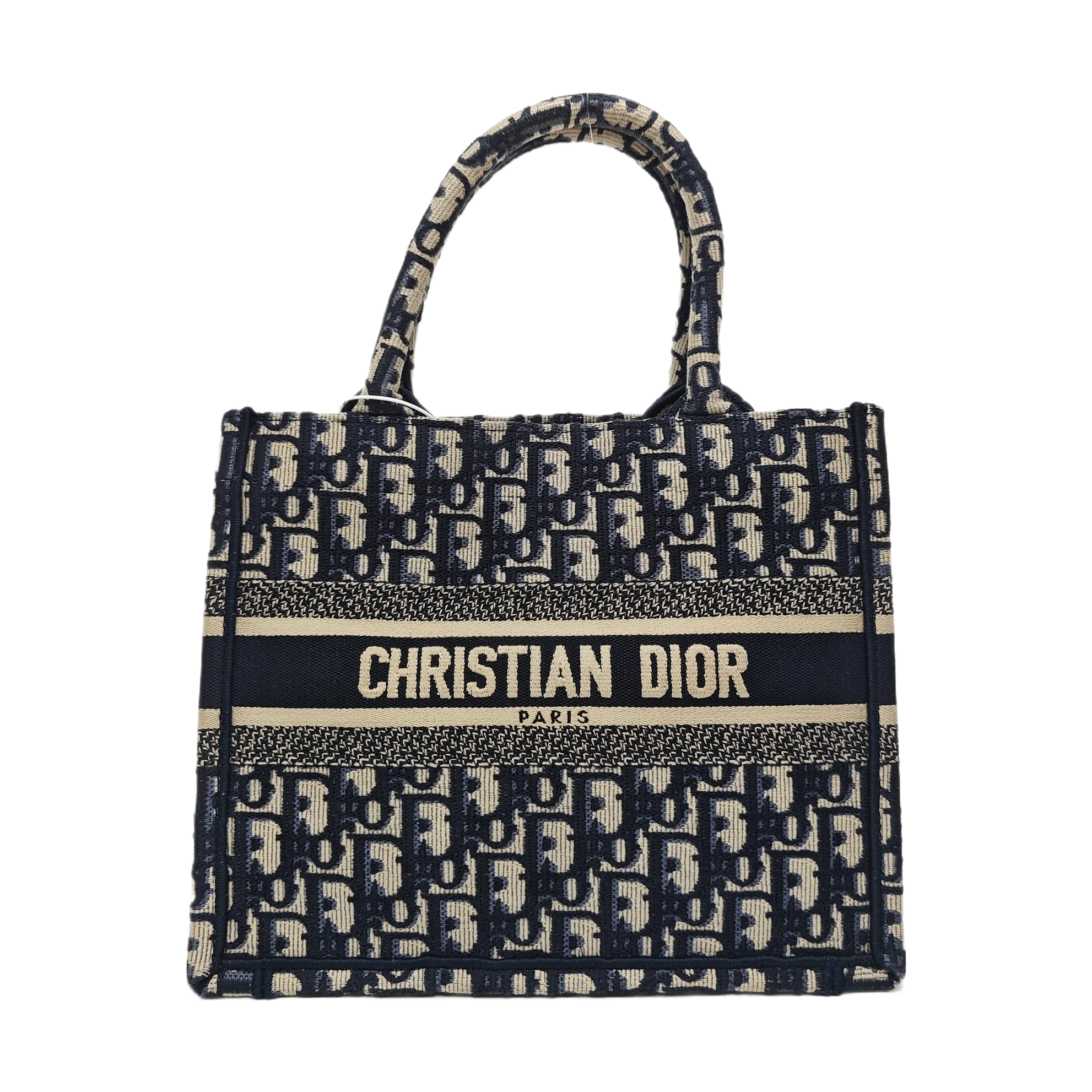 Book Tote Small Oblique Canvas Blue
