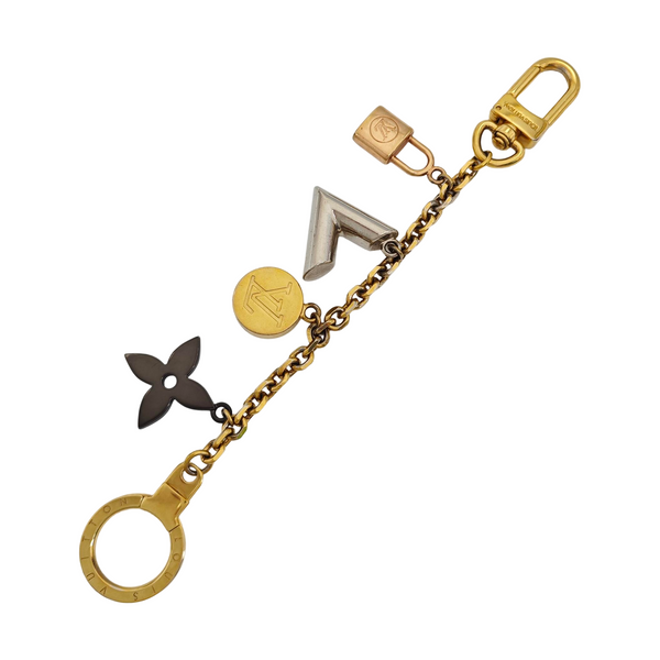 Metal Bag Charm Gold