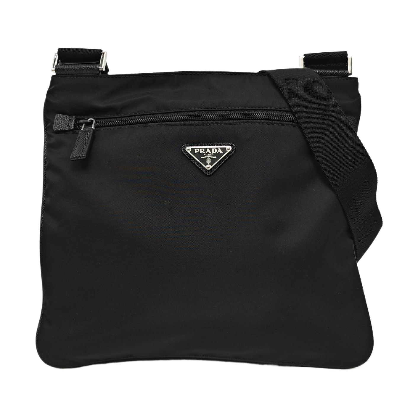 Nylon Shoulder Bag Black