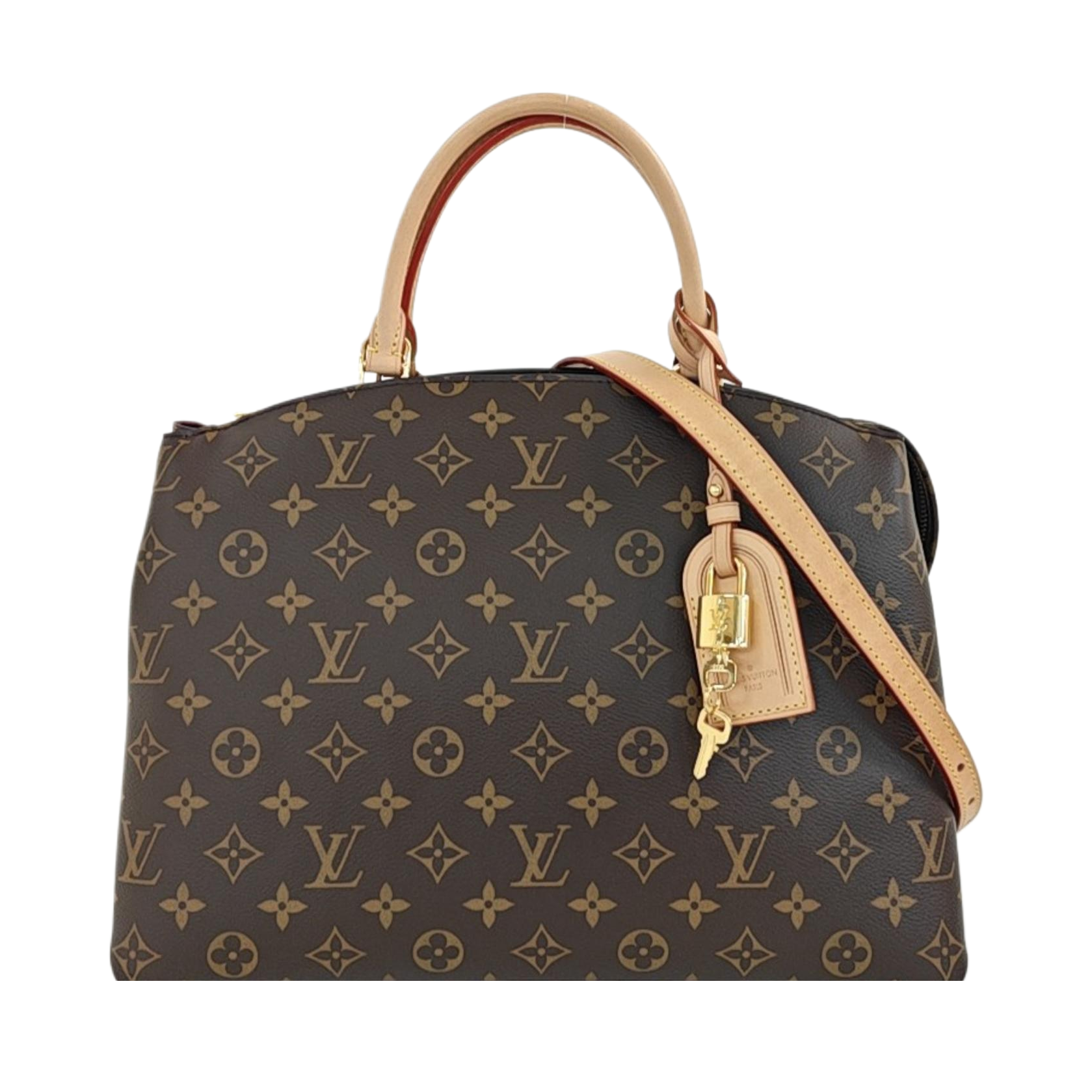 PALAIS GM Monogram Coated Canvas Brown