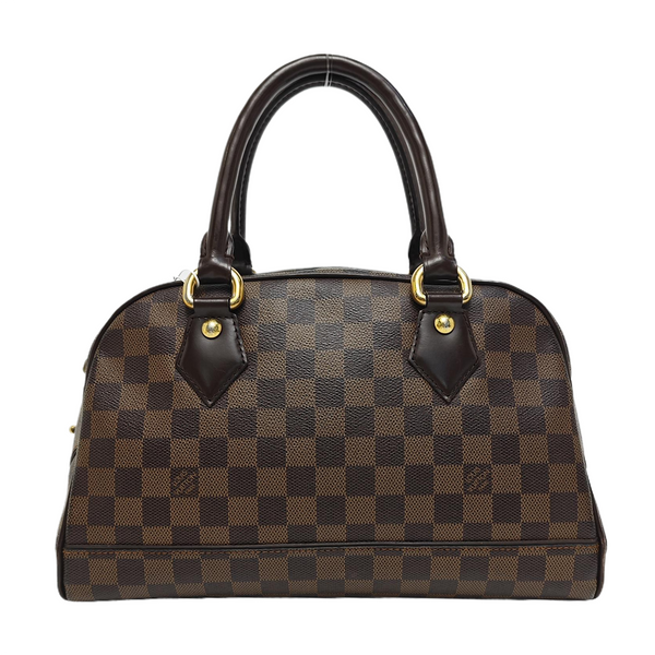 DUOMO Damier Ebene Coated Canvas Brown