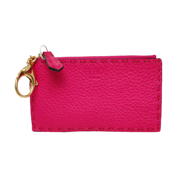 Calfskin Card Holder Red