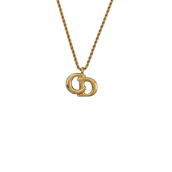 Petit CD Metal Gold Necklace