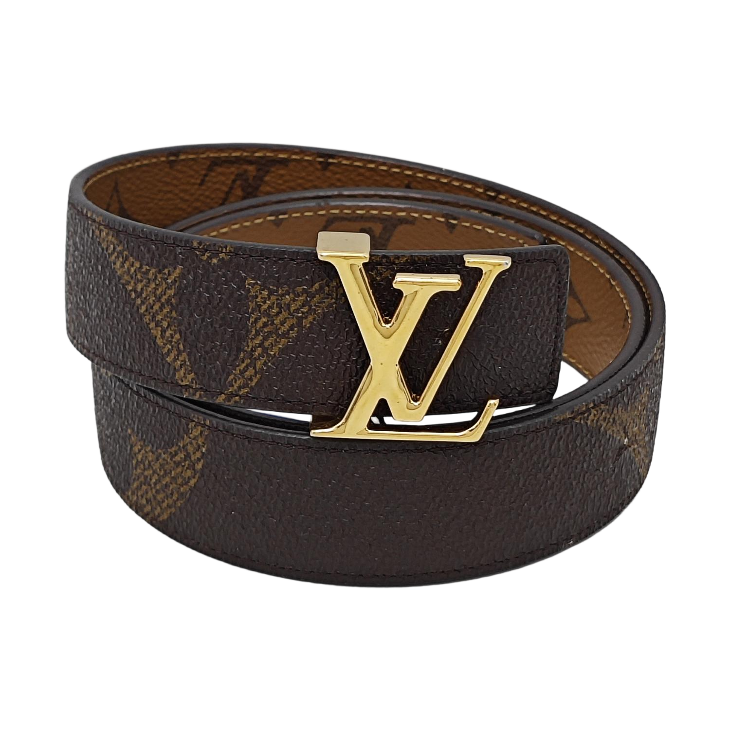 Coated Canvas Belt Brown