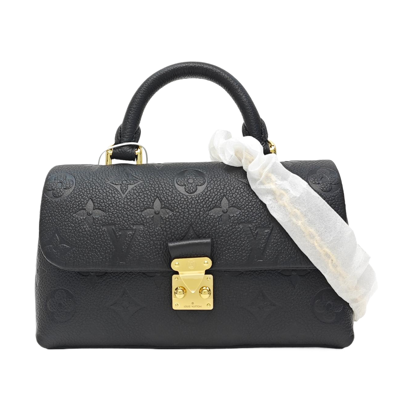 NANO MADELEINE Nano Monogram Calfskin Black
