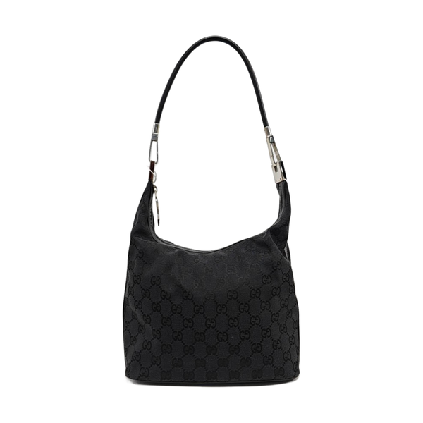 Monogram Canvas Shoulder Bag Black