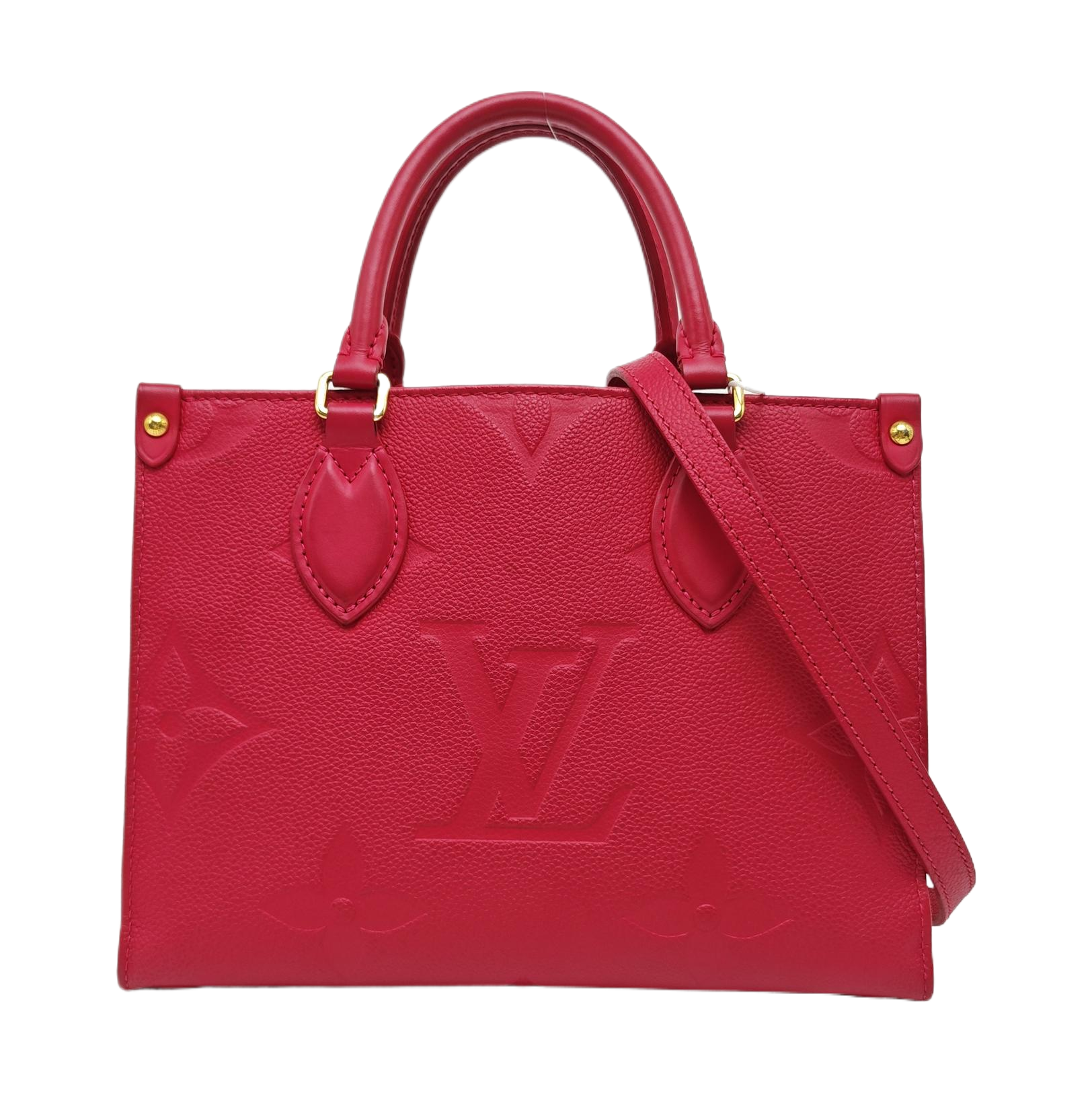ONTHEGO PM Monogram Calfskin Red