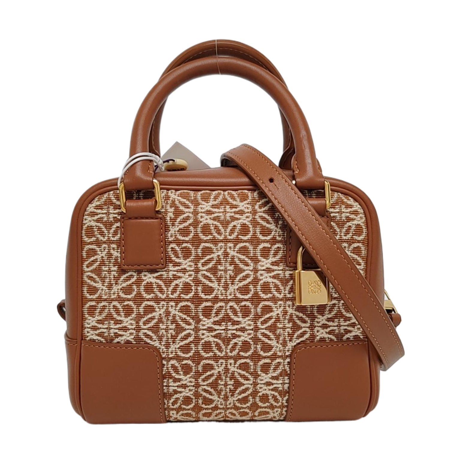 Authenticated pre-owned  Amazona Mini Fabric Brown - Shoulder Bag at Looply