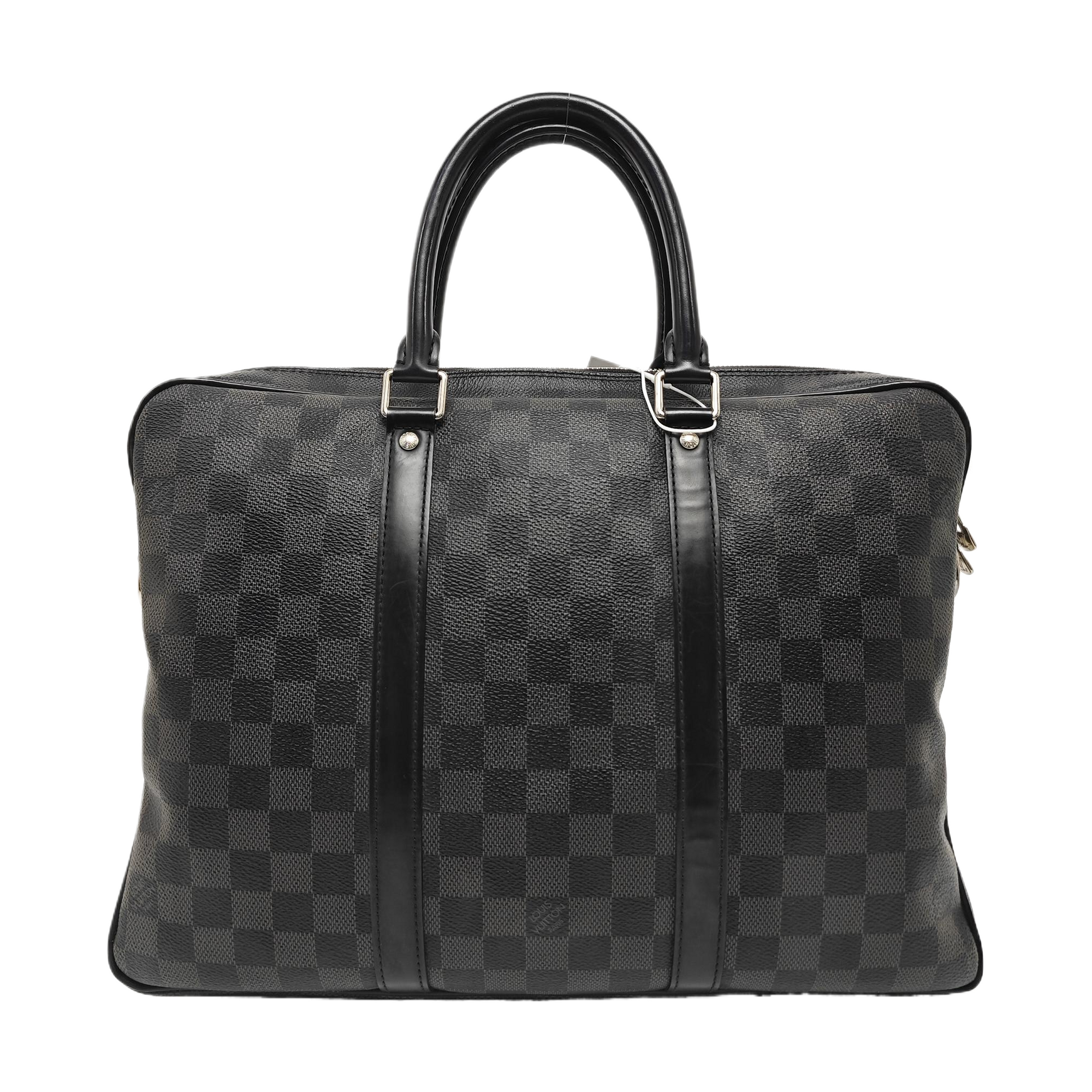 PORTE-DOCUMENTS PM Damier Graphite Coated Canvas Black