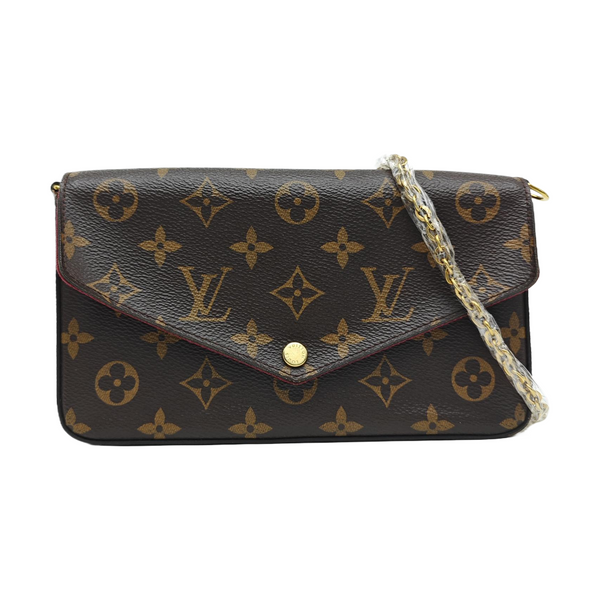 FÉLICIE Monogram Coated Canvas Brown