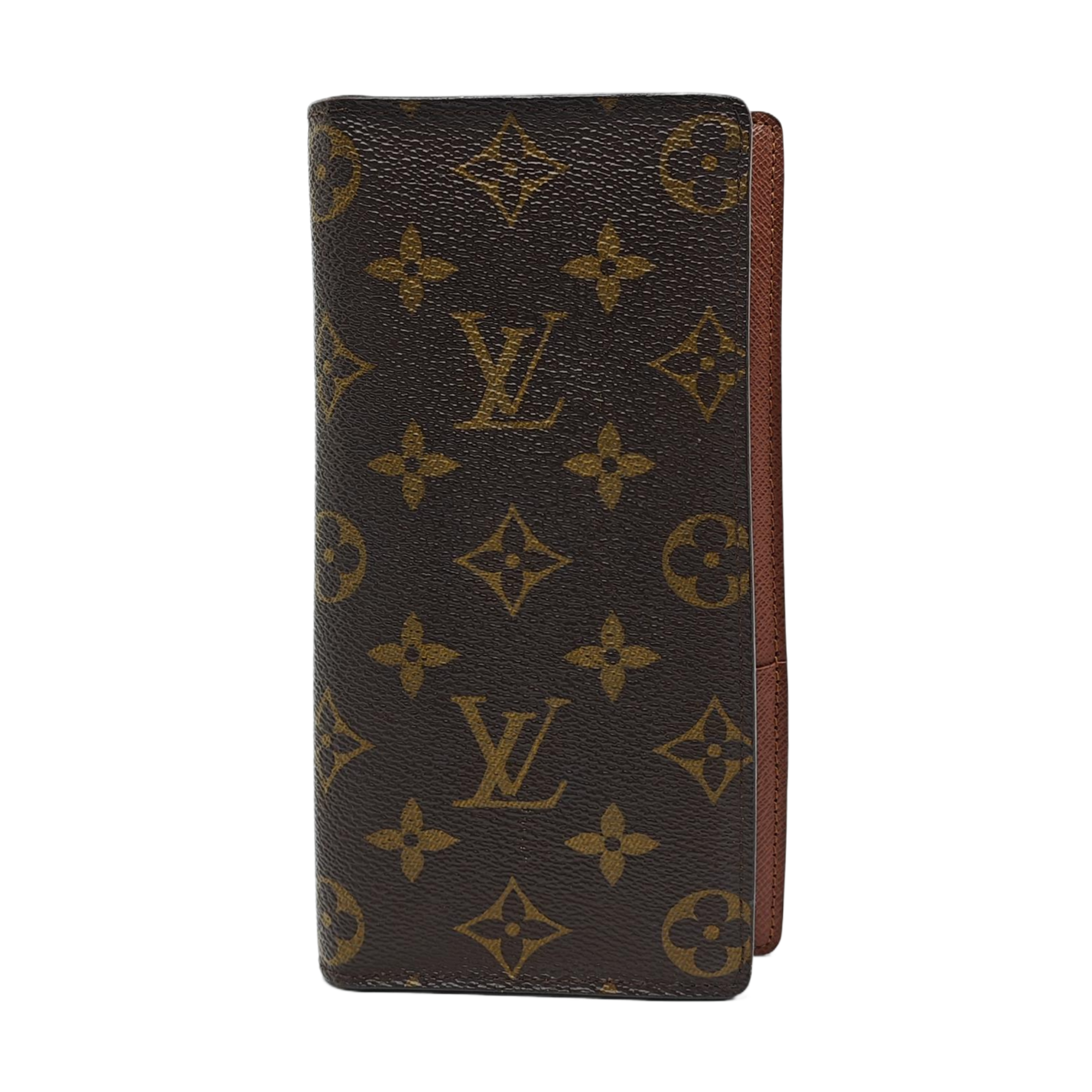 BRAZZA Monogram Coated Canvas Brown Wallet