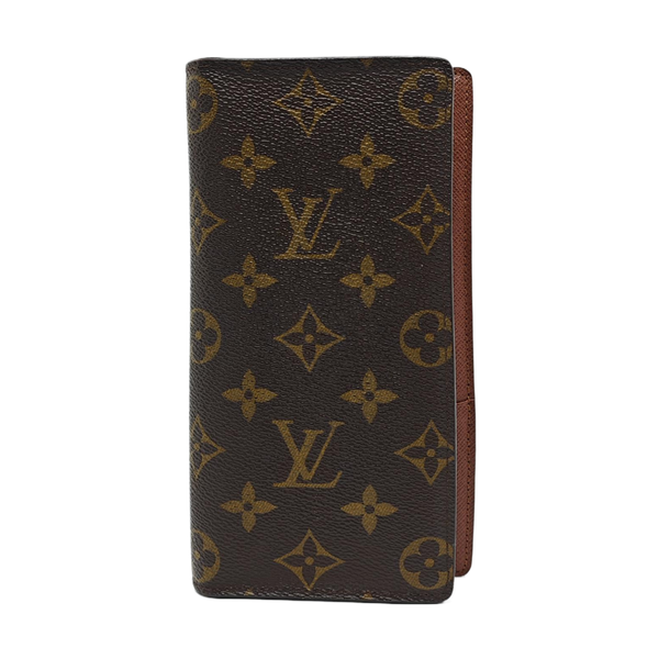 BRAZZA Monogram Coated Canvas Brown Wallet