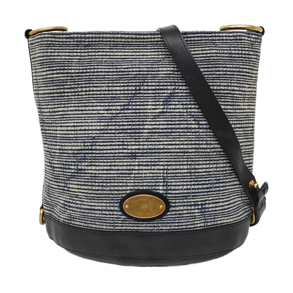 Fabric Bucket Bag Blue