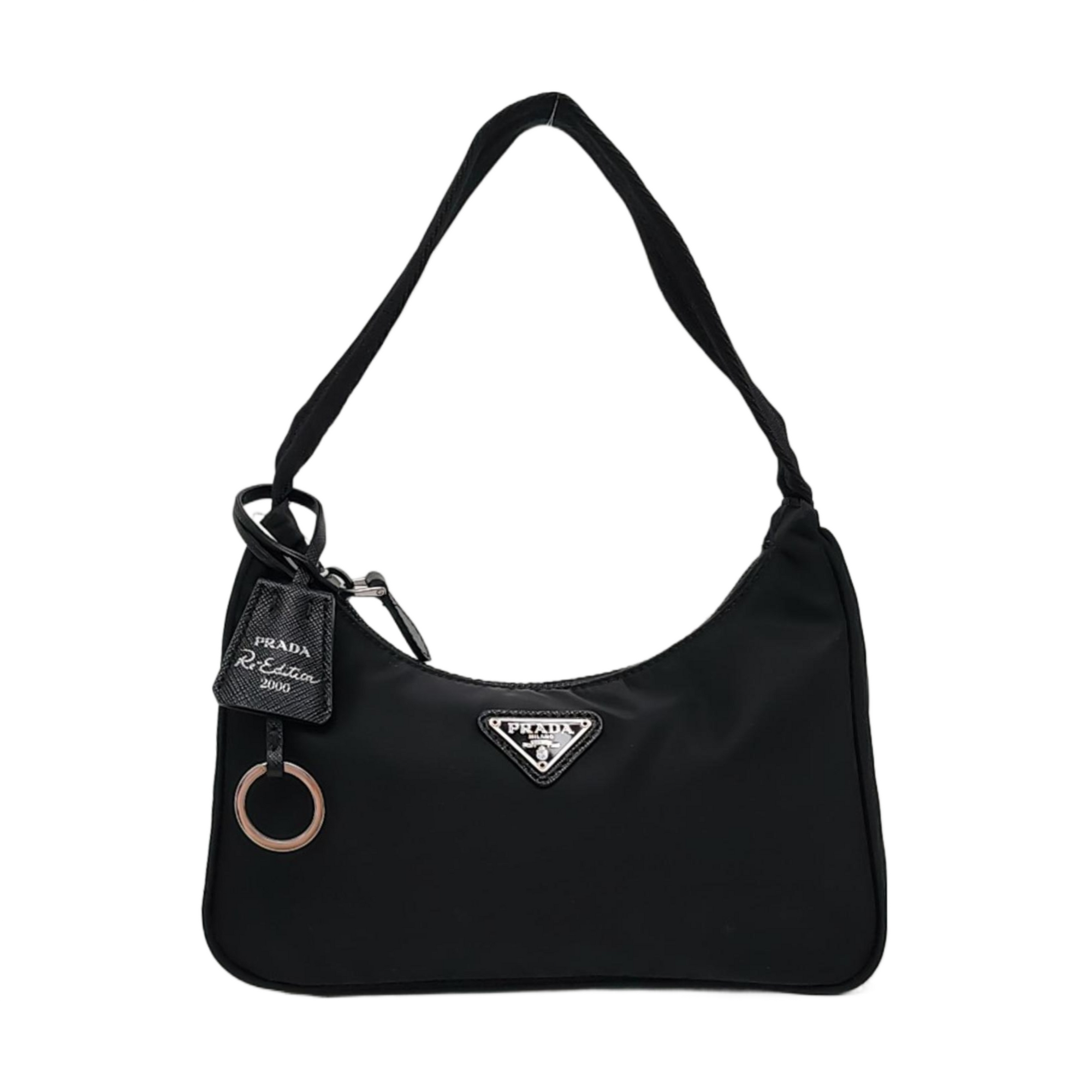Authenticated pre-owned  Re-Edition2000 Mini Nylon Black - Top Handle Bag at Looply