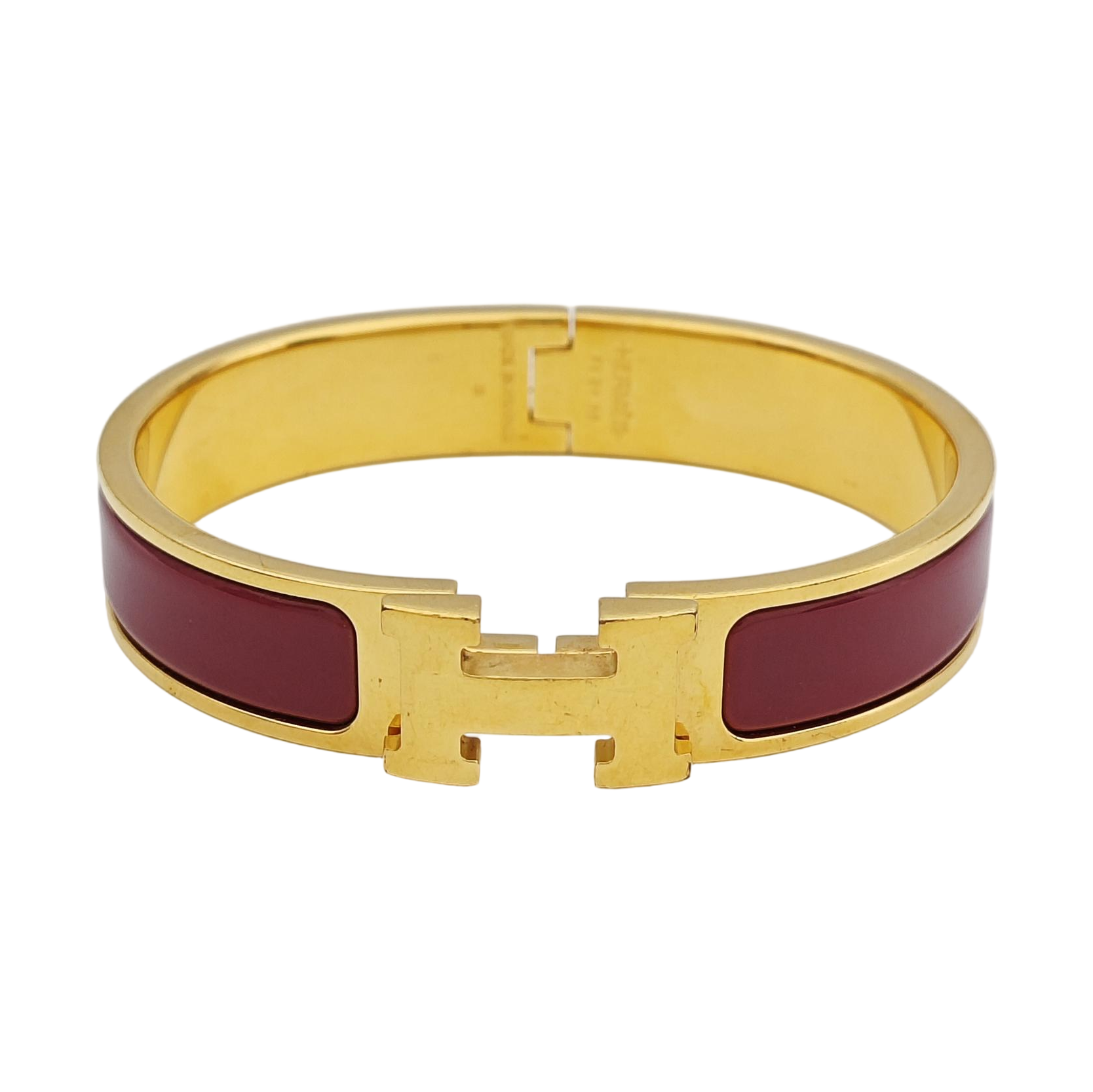 Clic H Metal Gold Bangle