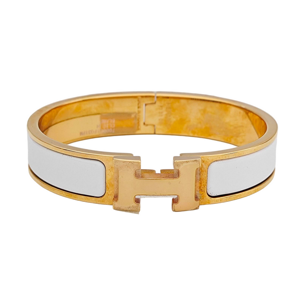 Clic H Metal Gold Bangle